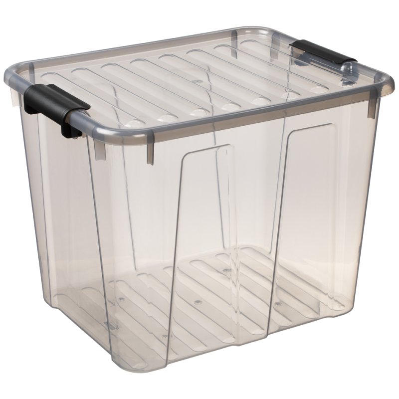 Transparante opbergbox, 40 liter